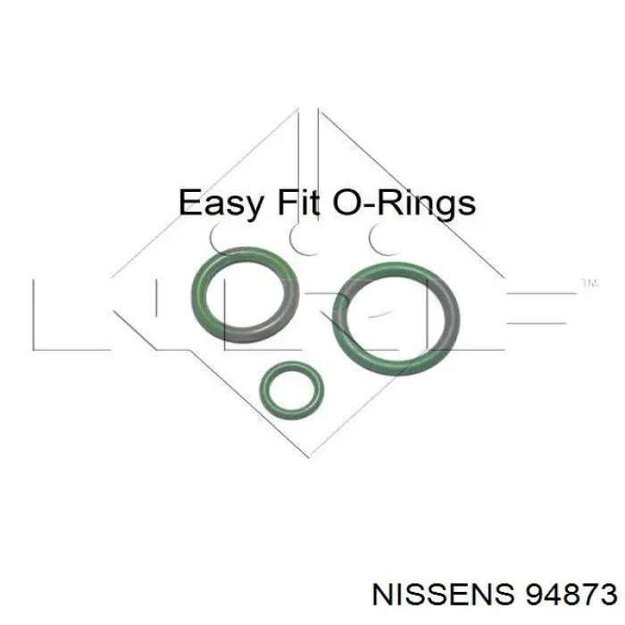 Радіатор кондиціонера 94873 Nissens