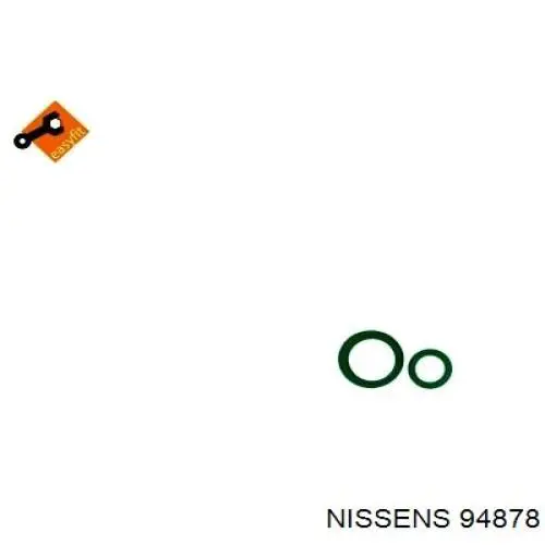 Радіатор кондиціонера 94878 Nissens