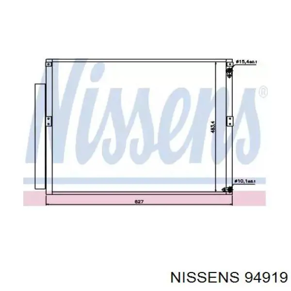 94919 Nissens радіатор кондиціонера