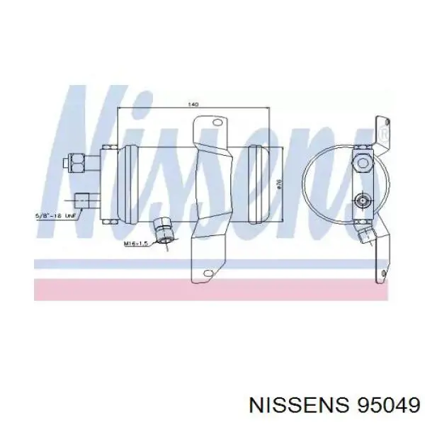 Купити AD128000S Mahle Original Ресивер-осушувач кондиціонера