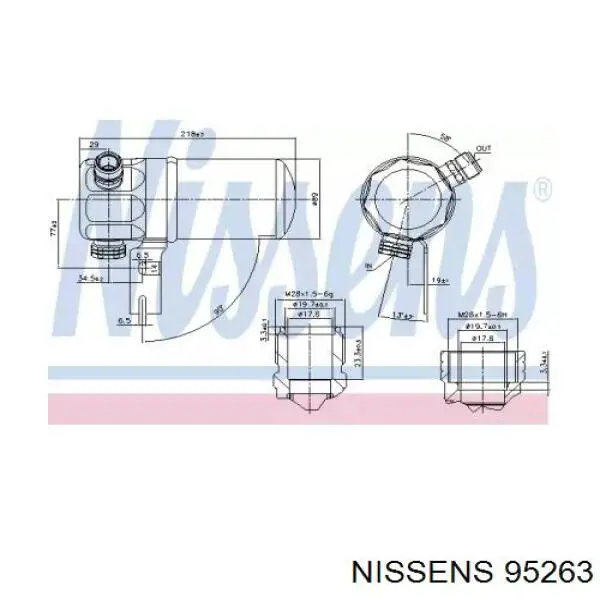 AD42000S Mahle Original Ресивер-осушувач кондиціонера