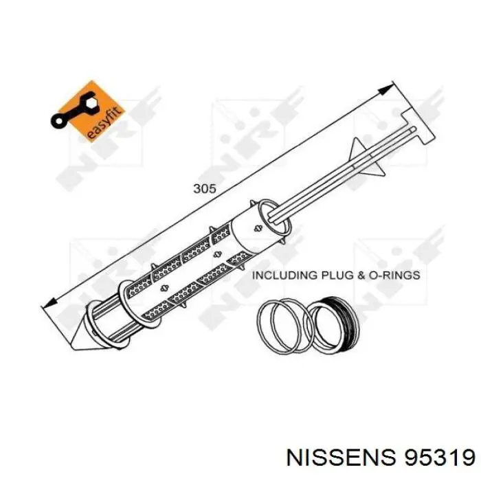 Купити 95319 Nissens Ресивер-осушувач кондиціонера