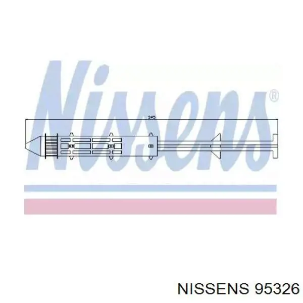 Ресивер-осушувач кондиціонера 95326 Nissens