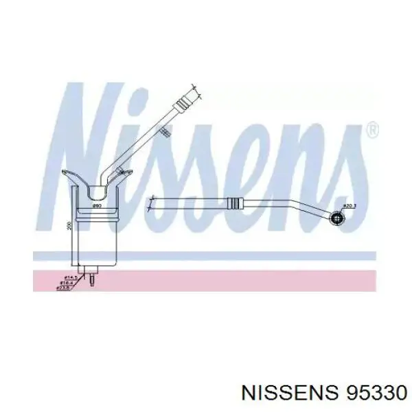 95330 Nissens ресивер-осушувач кондиціонера
