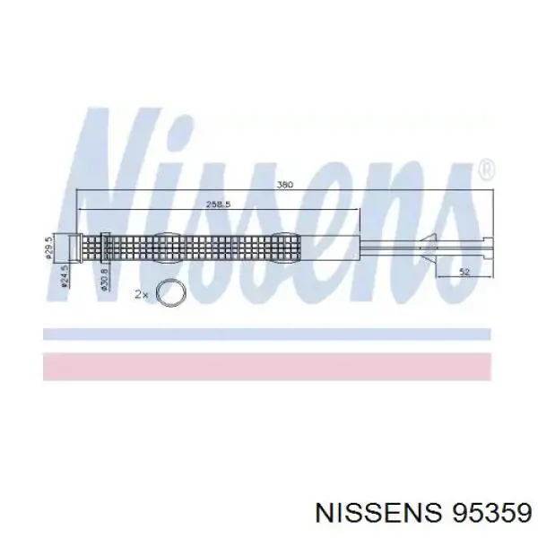95359 Nissens Ресивер-осушувач кондиціонера