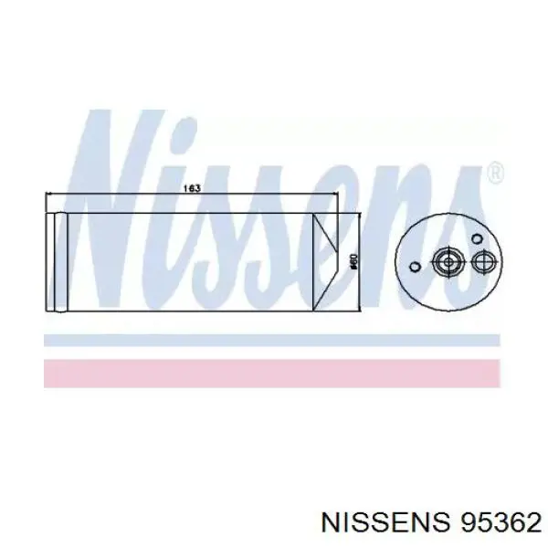 95362 Nissens ресивер-осушувач кондиціонера