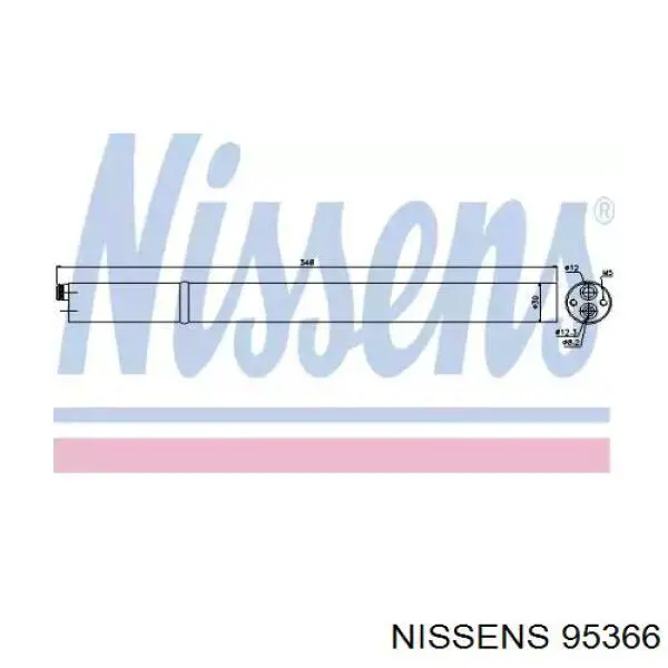 Ресивер-осушувач кондиціонера Nissens 95366 ціна, від 17.72 USD