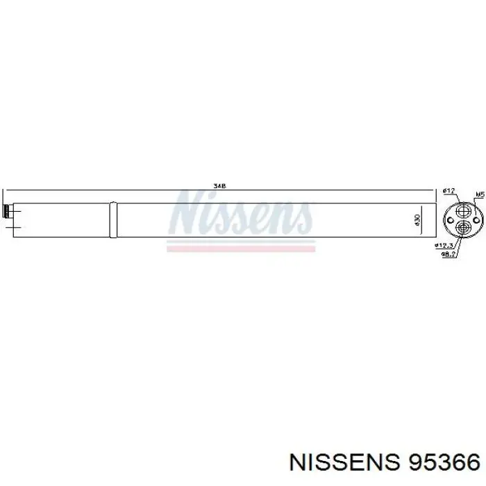 95366 Nissens ресивер-осушувач кондиціонера