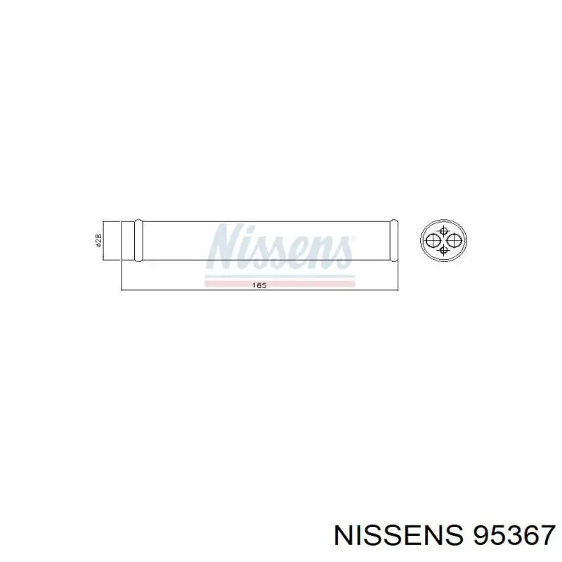 95367 Nissens ресивер-осушувач кондиціонера