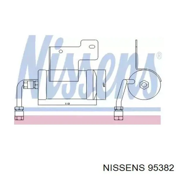 95382 Nissens Ресивер-осушувач кондиціонера