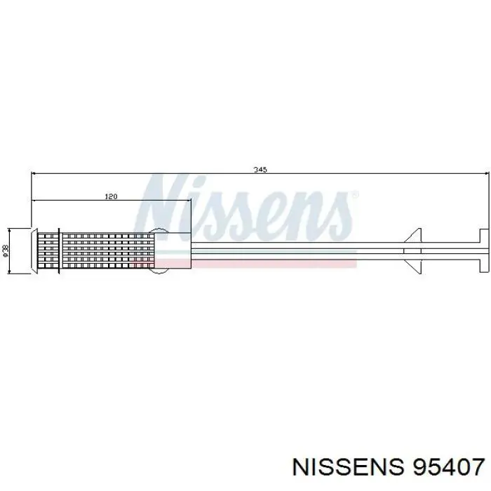95407 Nissens Ресивер-осушувач кондиціонера