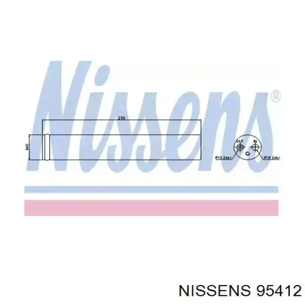 95412 Nissens Ресивер-осушувач кондиціонера
