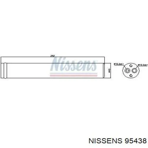 95438 Nissens ресивер-осушувач кондиціонера