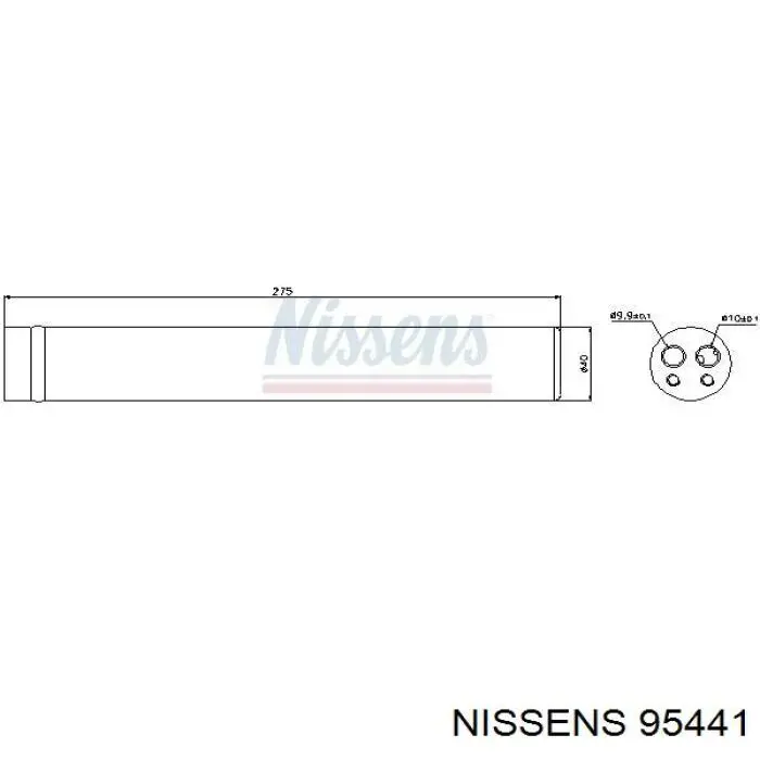 Ресивер-осушувач кондиціонера Nissan Note (E11) (Нісан Ноут)