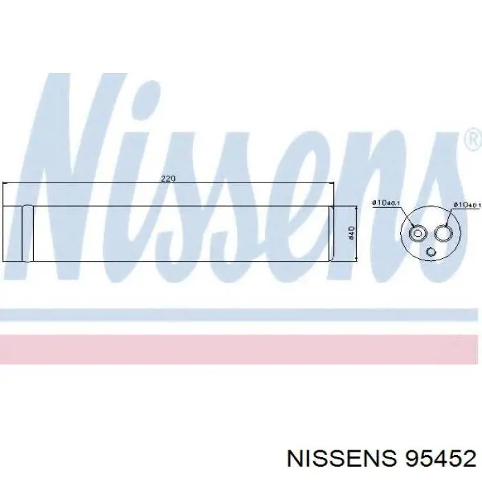 95452 Nissens Ресивер-осушувач кондиціонера