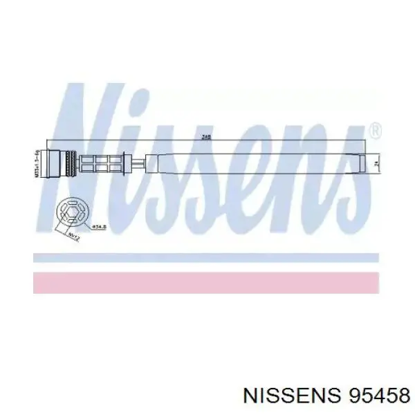95458 Nissens ресивер-осушувач кондиціонера