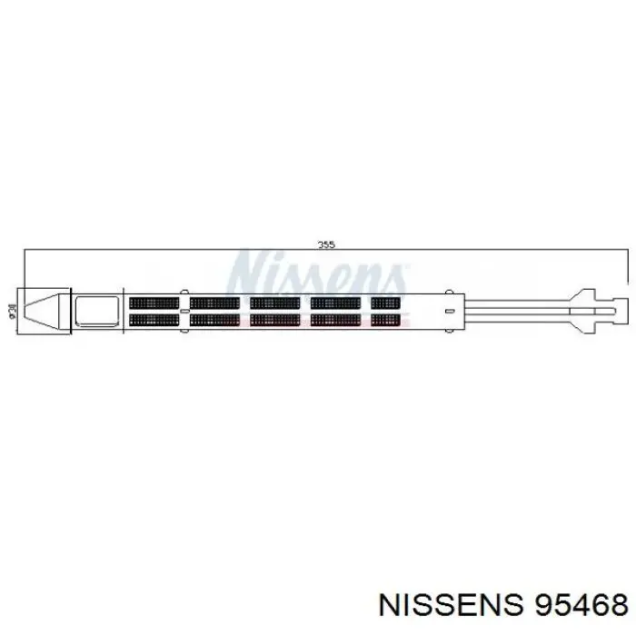 95468 Nissens ресивер-осушувач кондиціонера