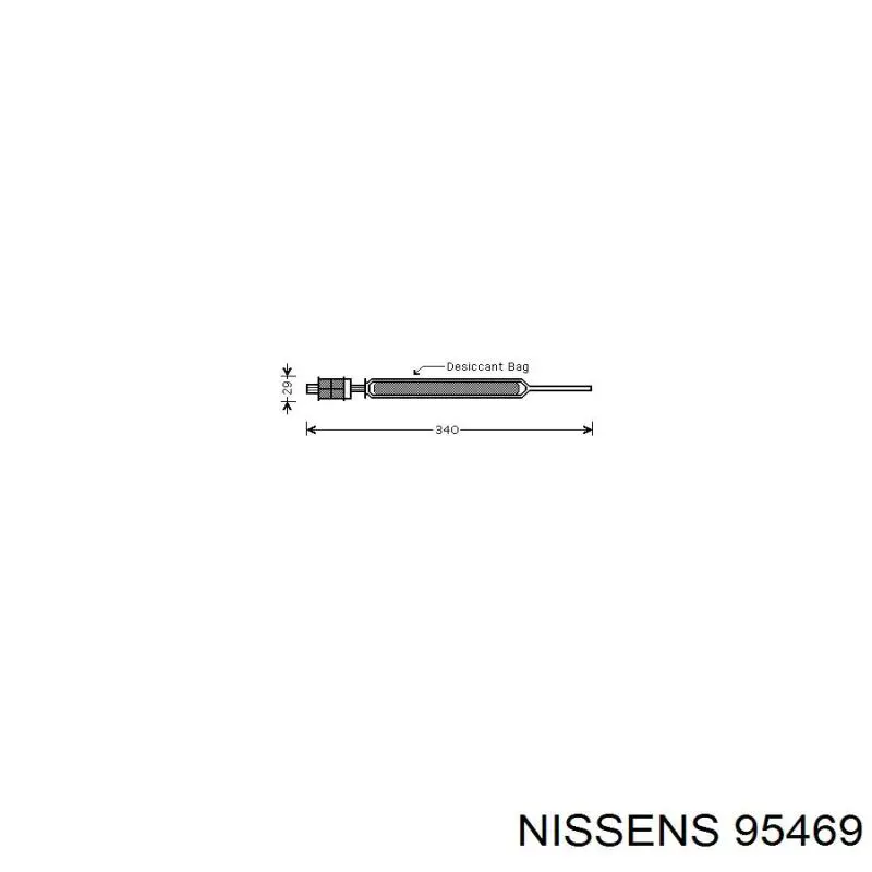95469 Nissens Ресивер-осушувач кондиціонера