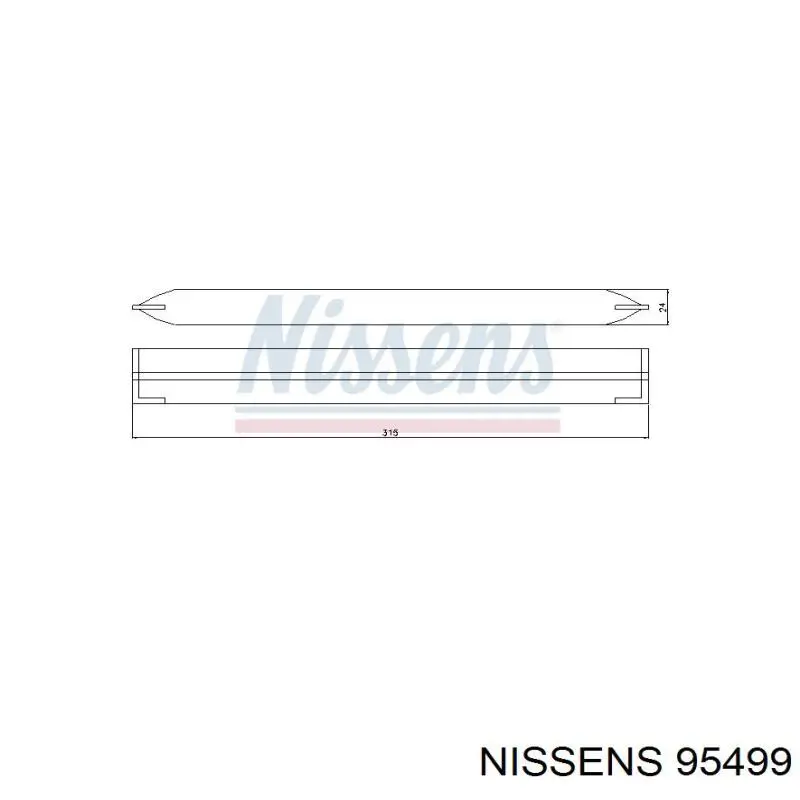 95499 Nissens ресивер-осушувач кондиціонера