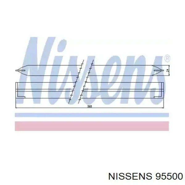 95500 Nissens ресивер-осушувач кондиціонера
