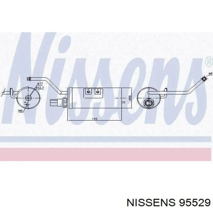 Купити 95529 Nissens Ресивер-осушувач кондиціонера