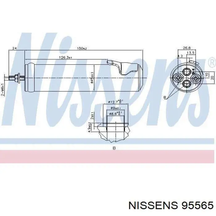 95565 Nissens ресивер-осушувач кондиціонера