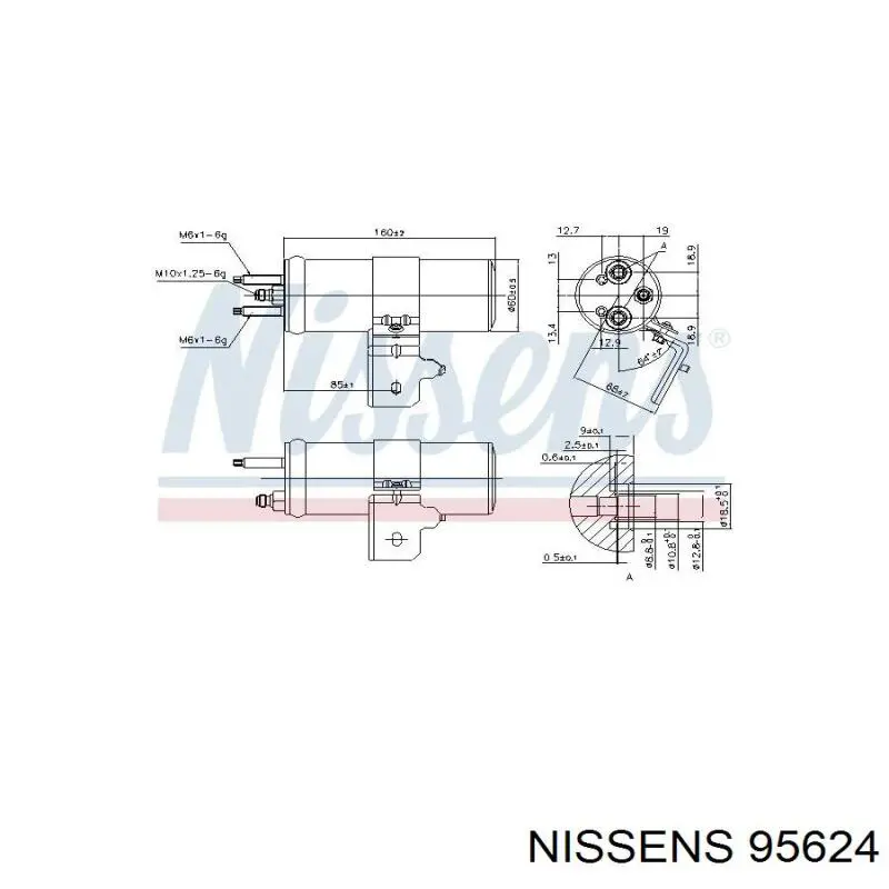 Ресивер-осушувач кондиціонера Ford AV1119D848AA ціна, від 24.58 USD