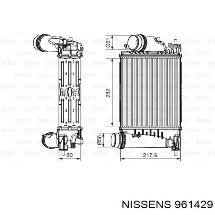 Система охолодження наддувочного повітря Nissens 961429 ціна, від 160.66 USD