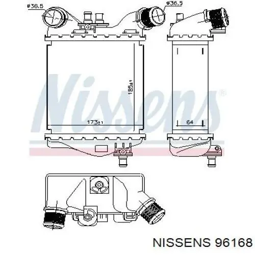 Купити 51819187 Fiat/Alfa/Lancia Радіатор интеркуллера