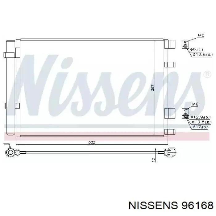 Купити DIT09112 Denso Радіатор интеркуллера