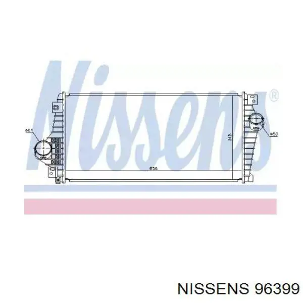 96399 Nissens радіатор интеркуллера