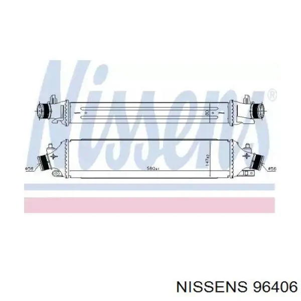 Купити DIT01006 Denso Радіатор интеркуллера