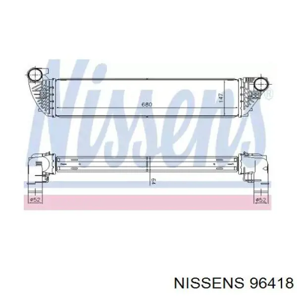 Інтеркулер 96418 Nissens
