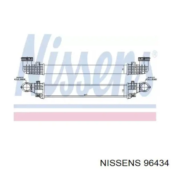 96434 Nissens радіатор интеркуллера