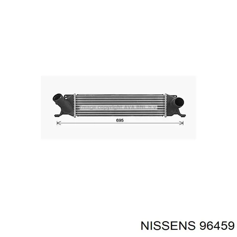 96459 Nissens радіатор интеркуллера