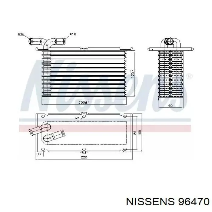 96470 Nissens радіатор интеркуллера