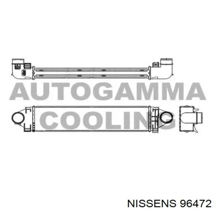 Система охолодження наддувочного повітря Nissens 96472 ціна, від 129.36 USD