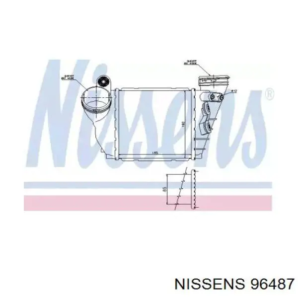 96487 Nissens радіатор интеркуллера