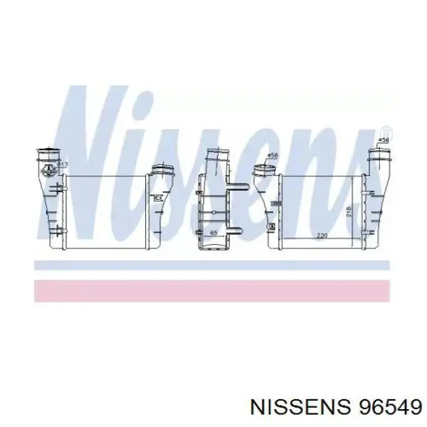 96549 Nissens радіатор интеркуллера