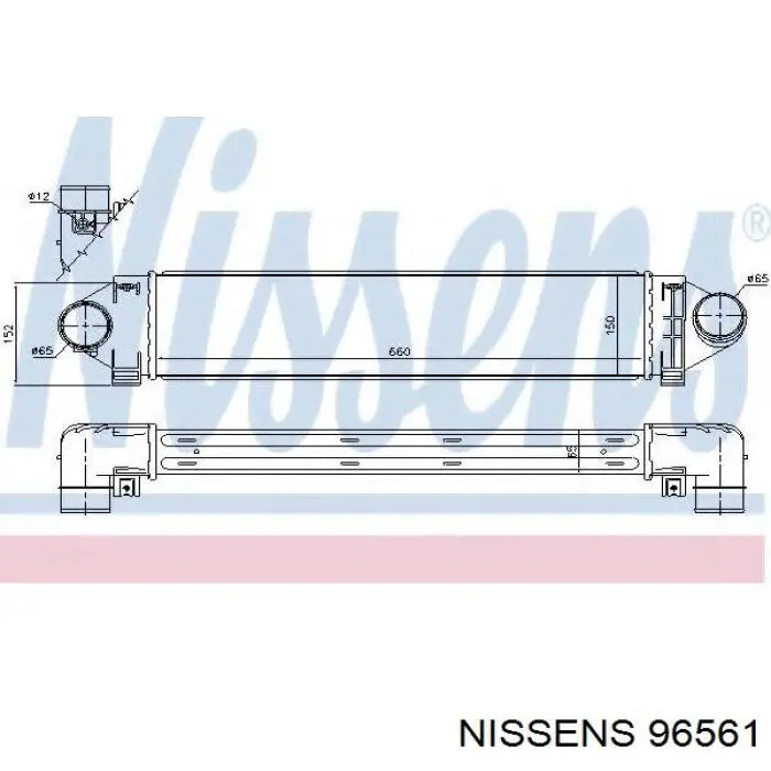 Система охолодження наддувочного повітря Nissens 96561 ціна, від 141.90 USD