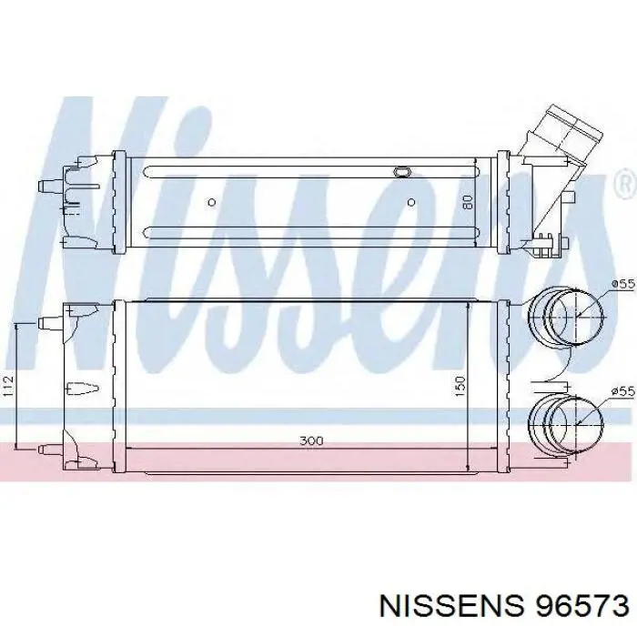 Купити 96573 Nissens Радіатор интеркуллера