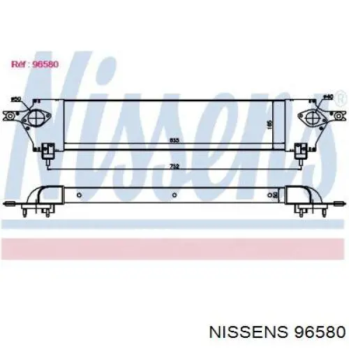 Інтеркулер 96580 Nissens