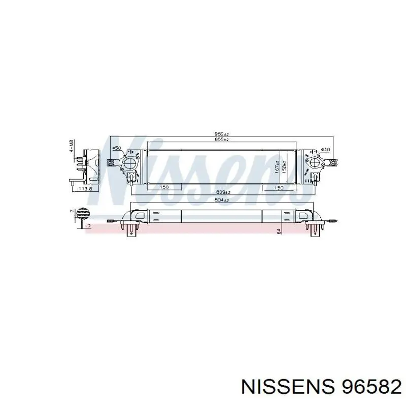 Інтеркулер 96582 Nissens