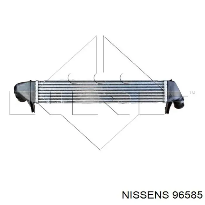 96585 Nissens Охолоджувач наддувочного повітря