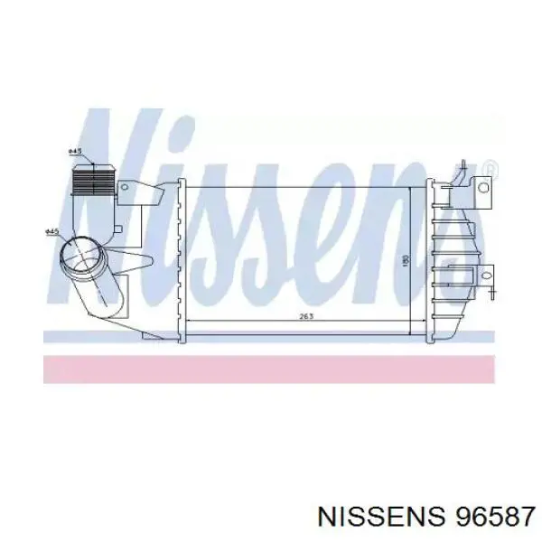 Система охолодження наддувочного повітря Nissens 96587 ціна, від 76.66 USD