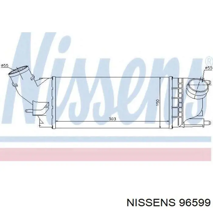 Система охолодження наддувочного повітря Nissens 96599 ціна, від 65.71 USD