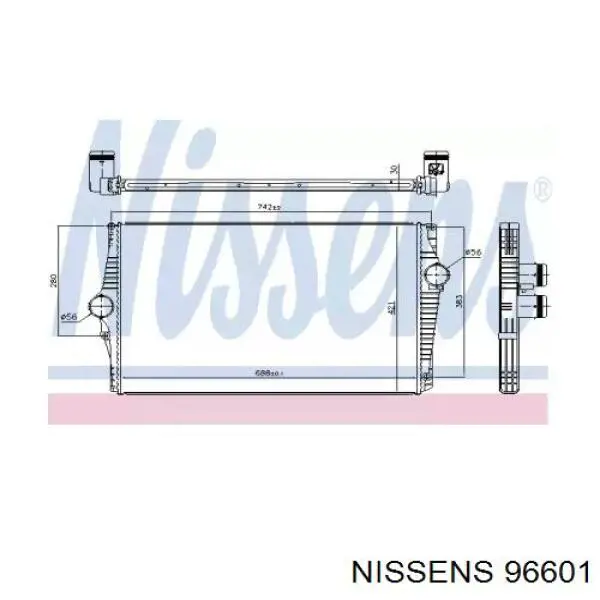 Інтеркулер 96601 Nissens