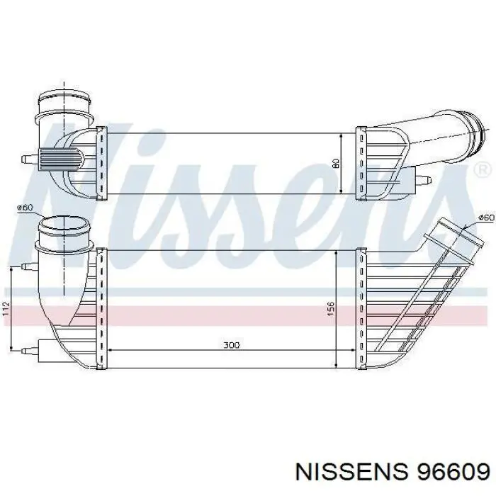 Система охолодження наддувочного повітря Nissens 96609 ціна, від 93.27 USD
