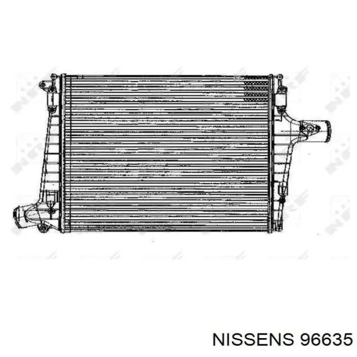 96635 Nissens радіатор интеркуллера
