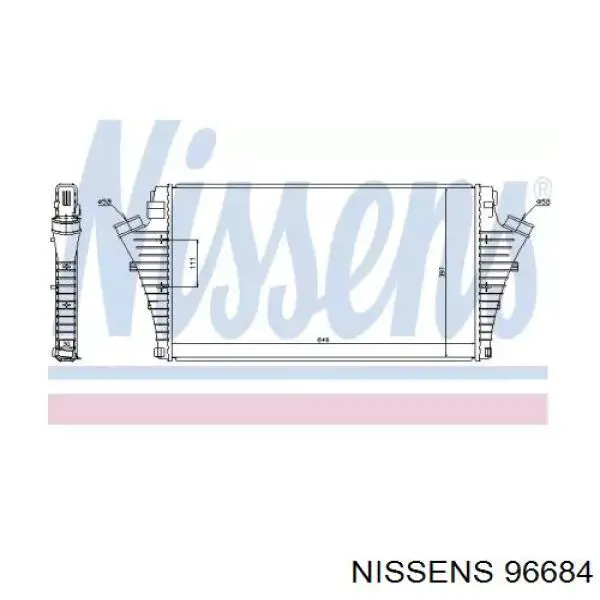Інтеркулер 96684 Nissens